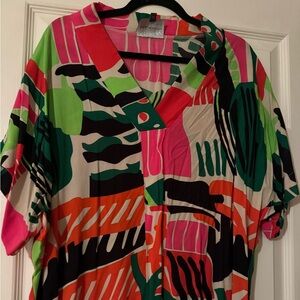 Multi color summer maxi dress from Anthropologie